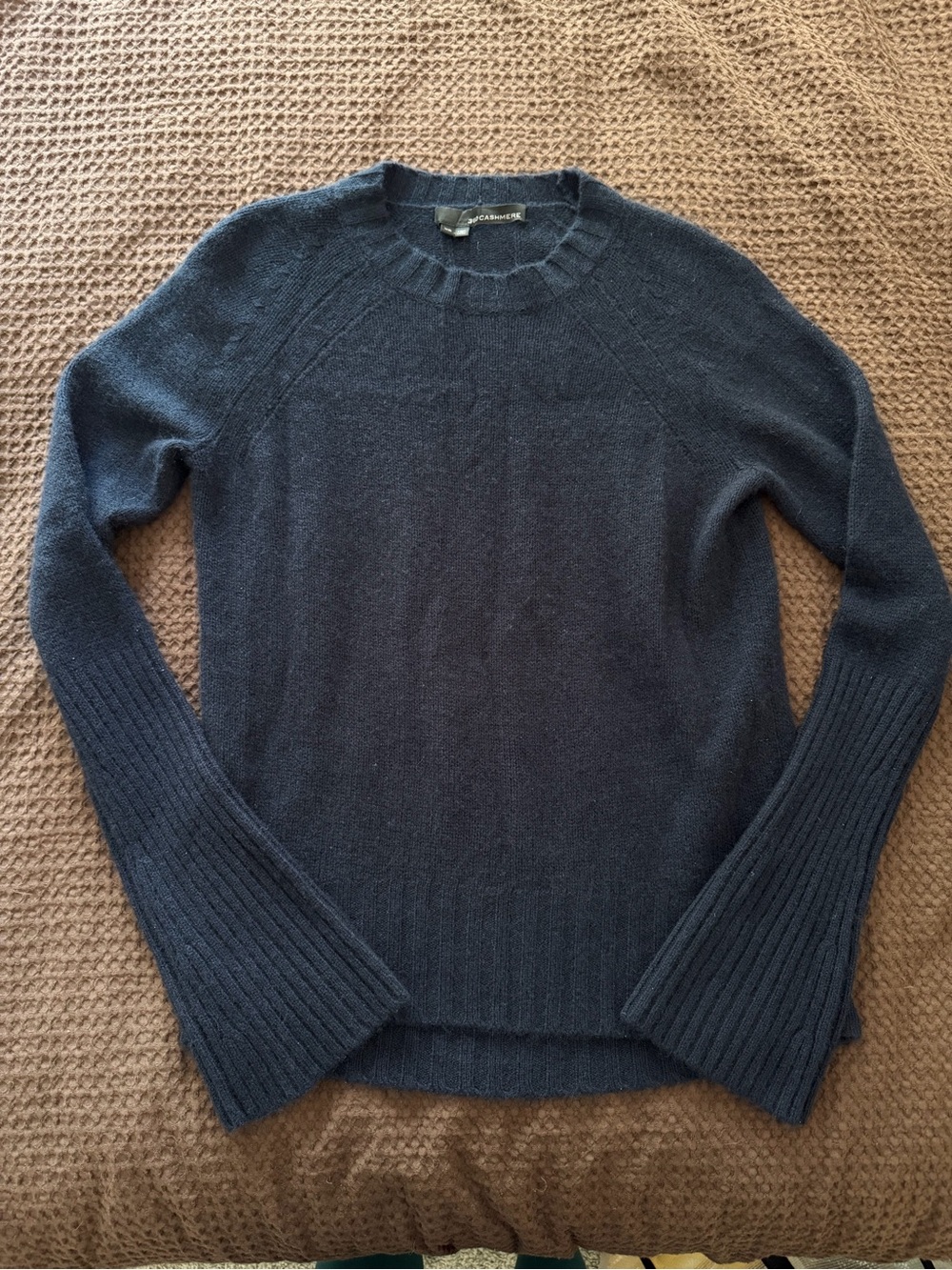 Cashmere Crewneck Sweater - Navy Blue